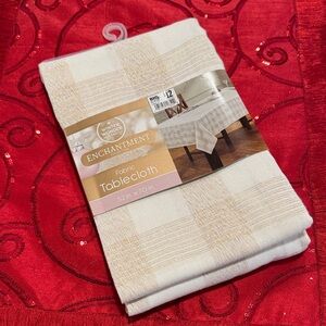 Enchantment Fabric Tablecloth - Cream